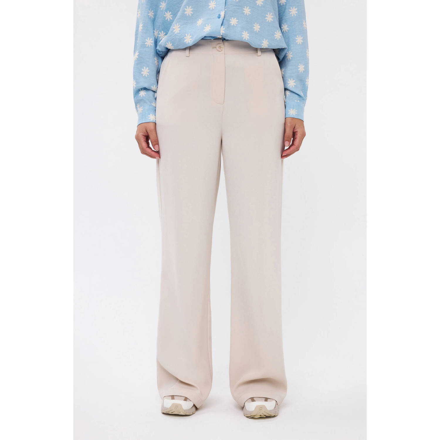YDENCE Dames Broeken Pants Solange (tall) Zand TALL