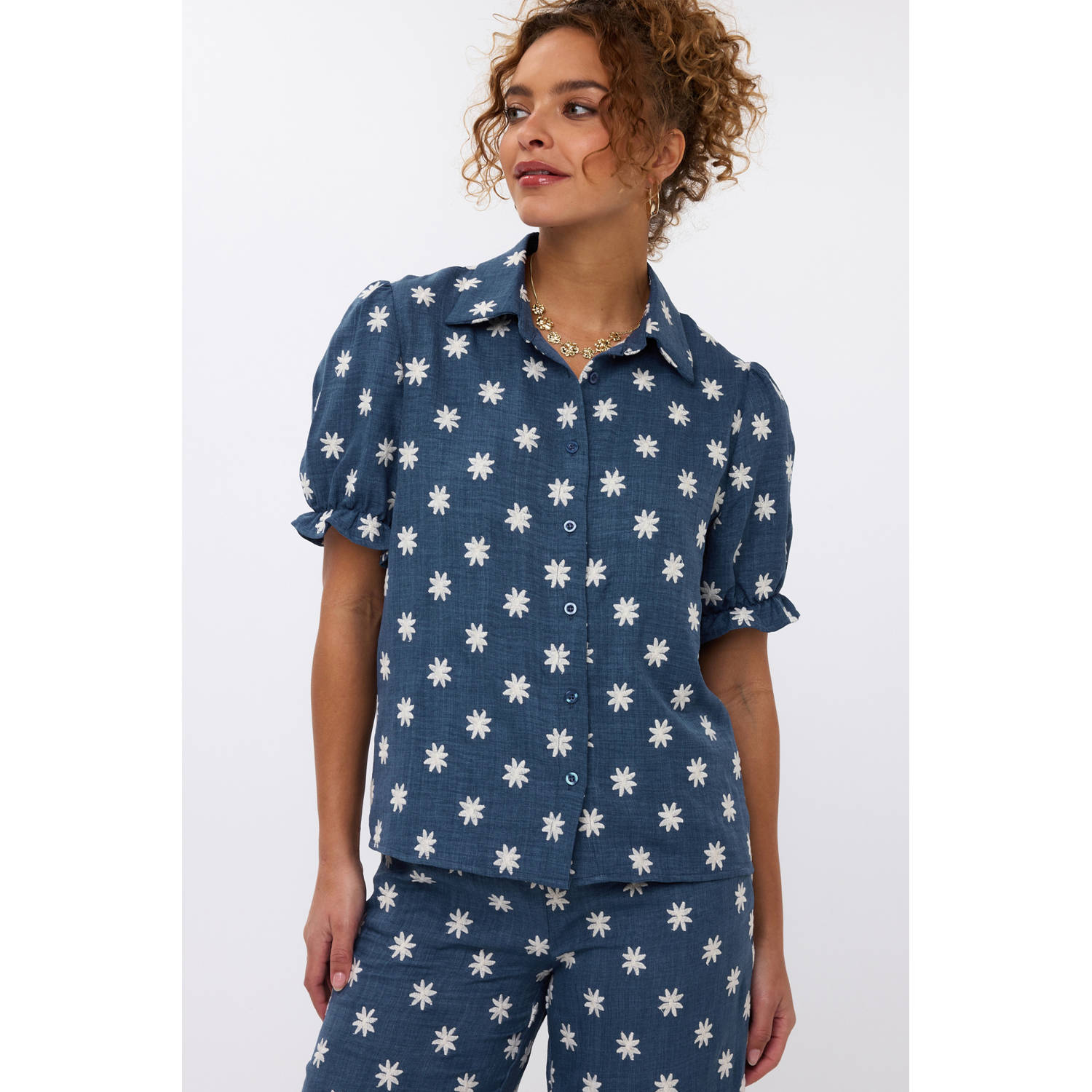 Ydence blouse blauw