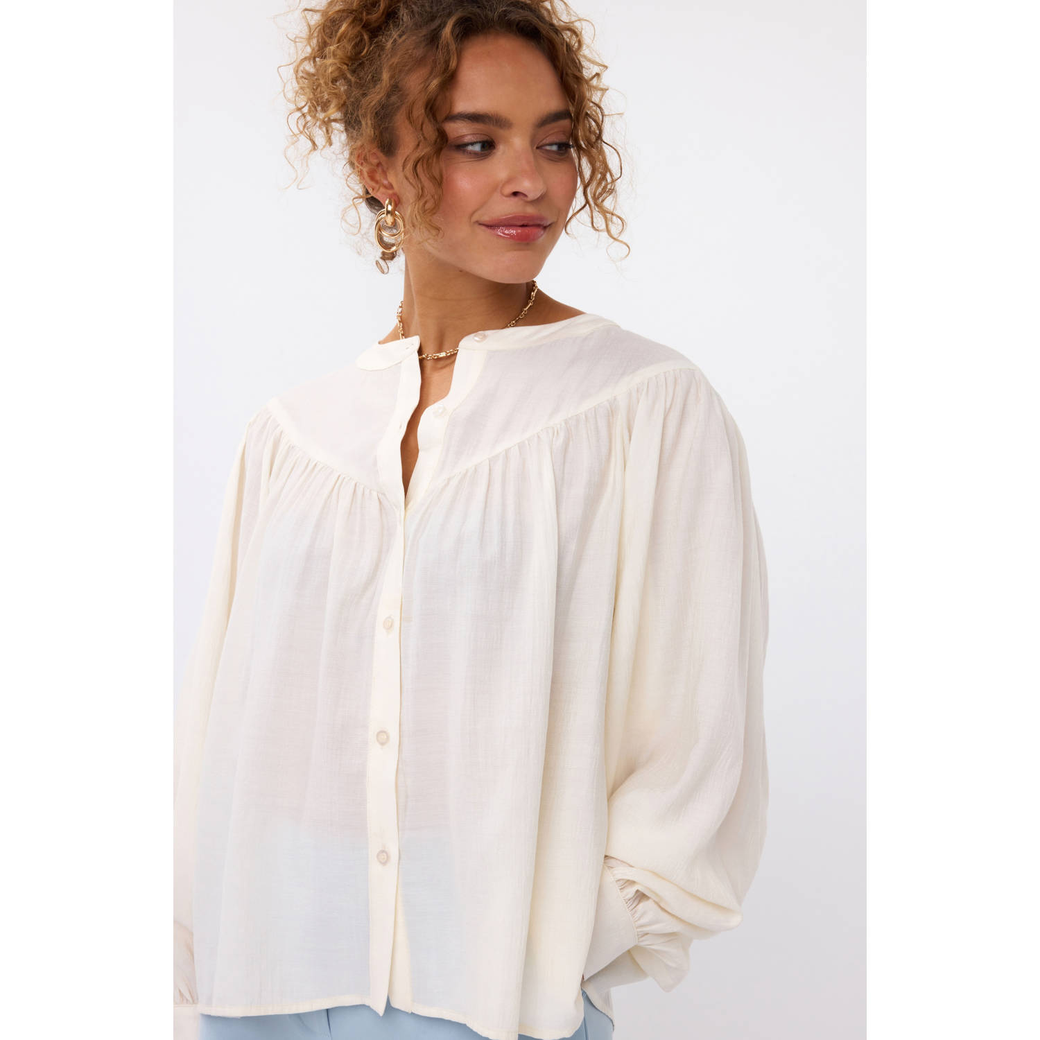 YDENCE Dames Blouses Blouse Hester Wit