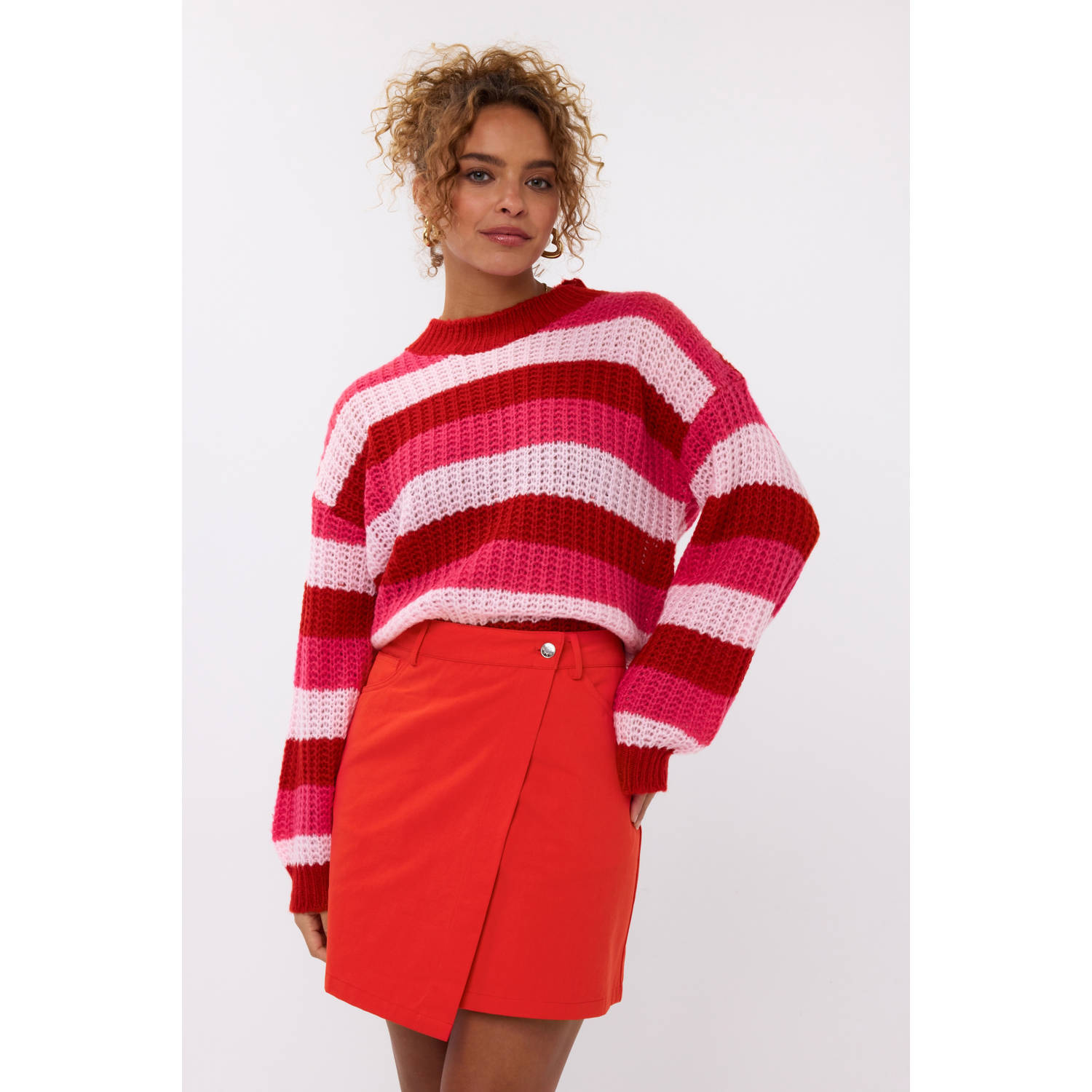 Ydence gebreide trui rood