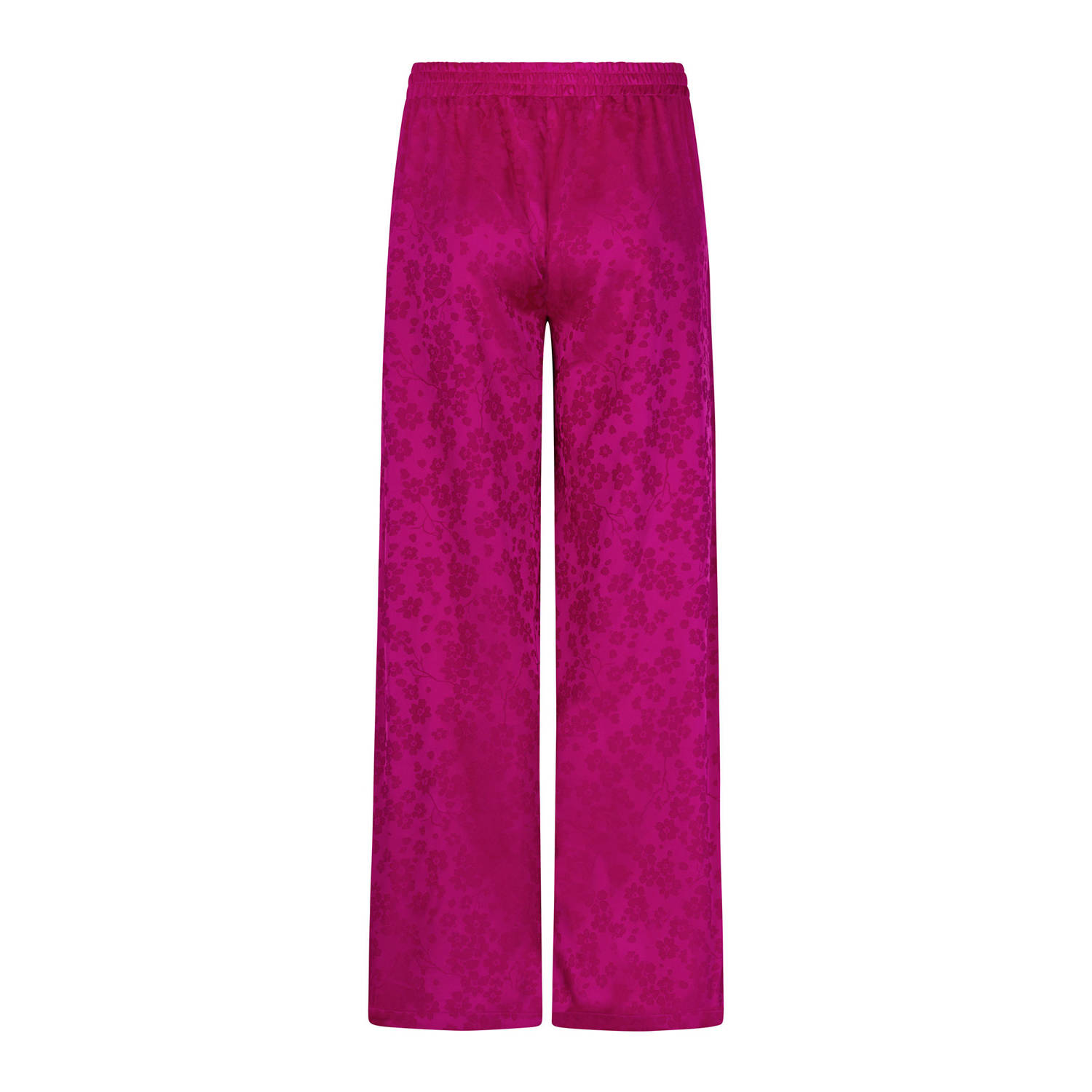 Ydence wide leg regular waist broek fuchsia