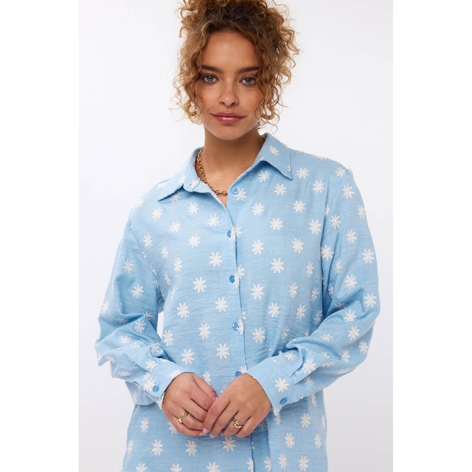 Ydence blouse lichtblauw
