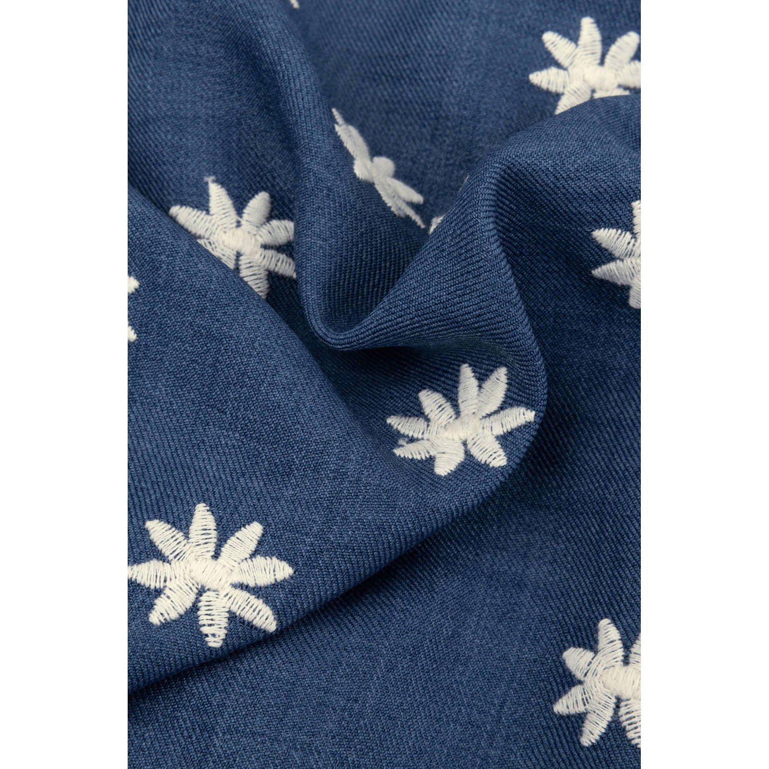 Ydence midi rok blauw
