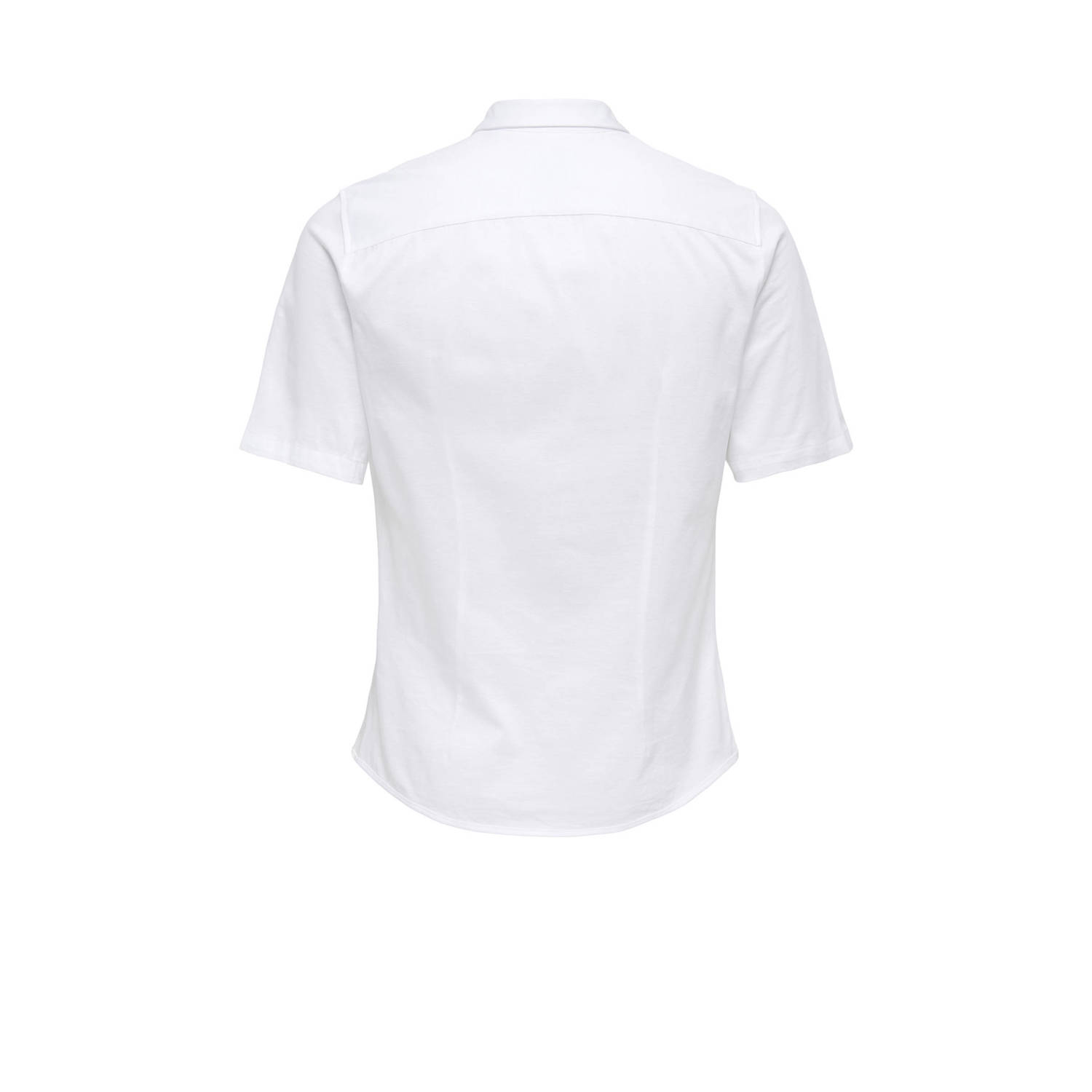 ONLY & SONS casual overhemd wit