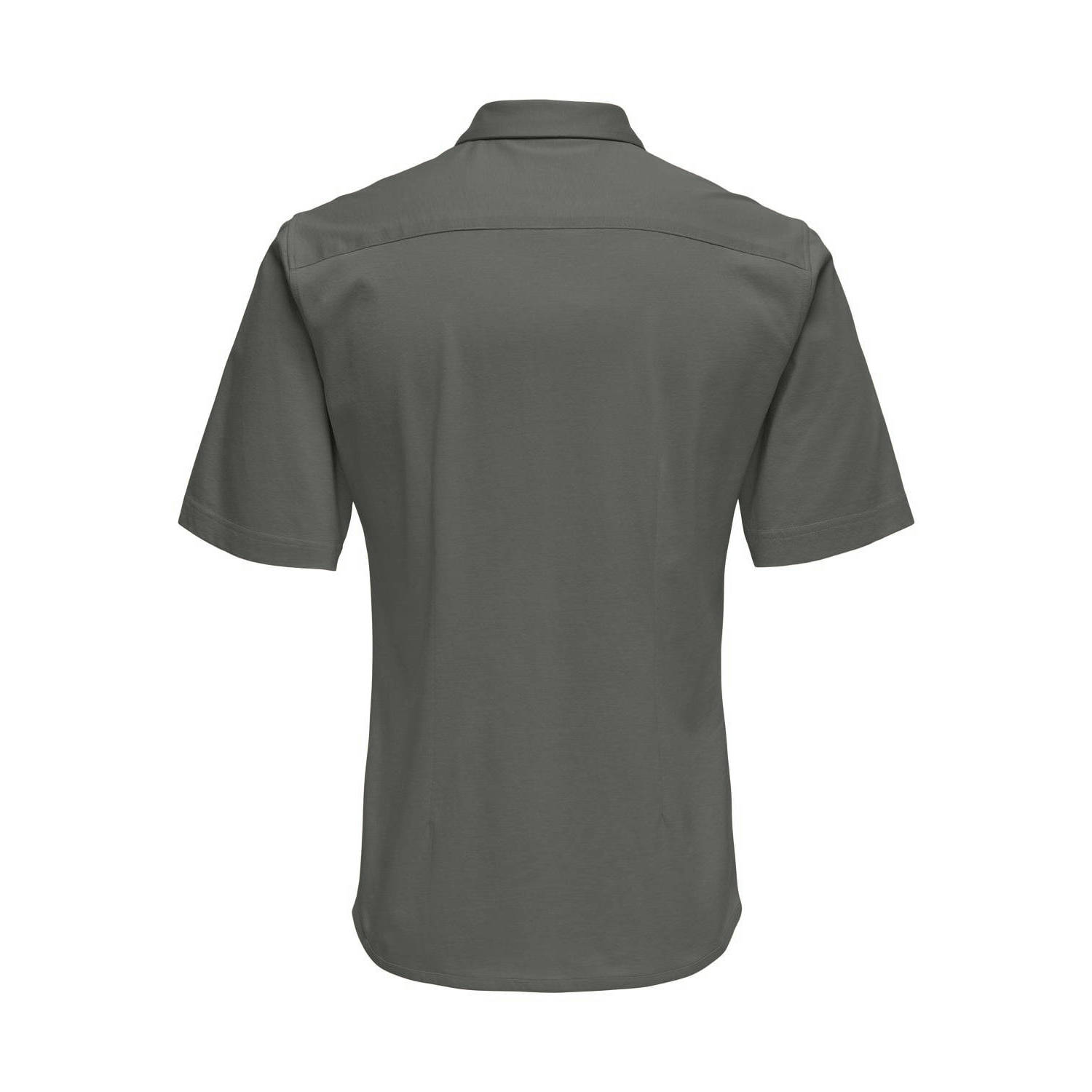 ONLY & SONS casual overhemd grijs