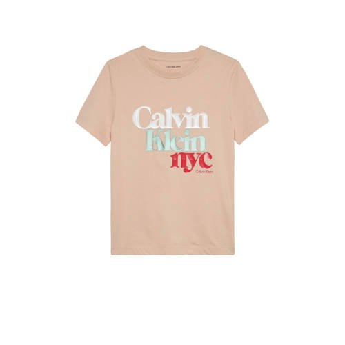 Calvin Klein T-shirt lichtroze afbeelding