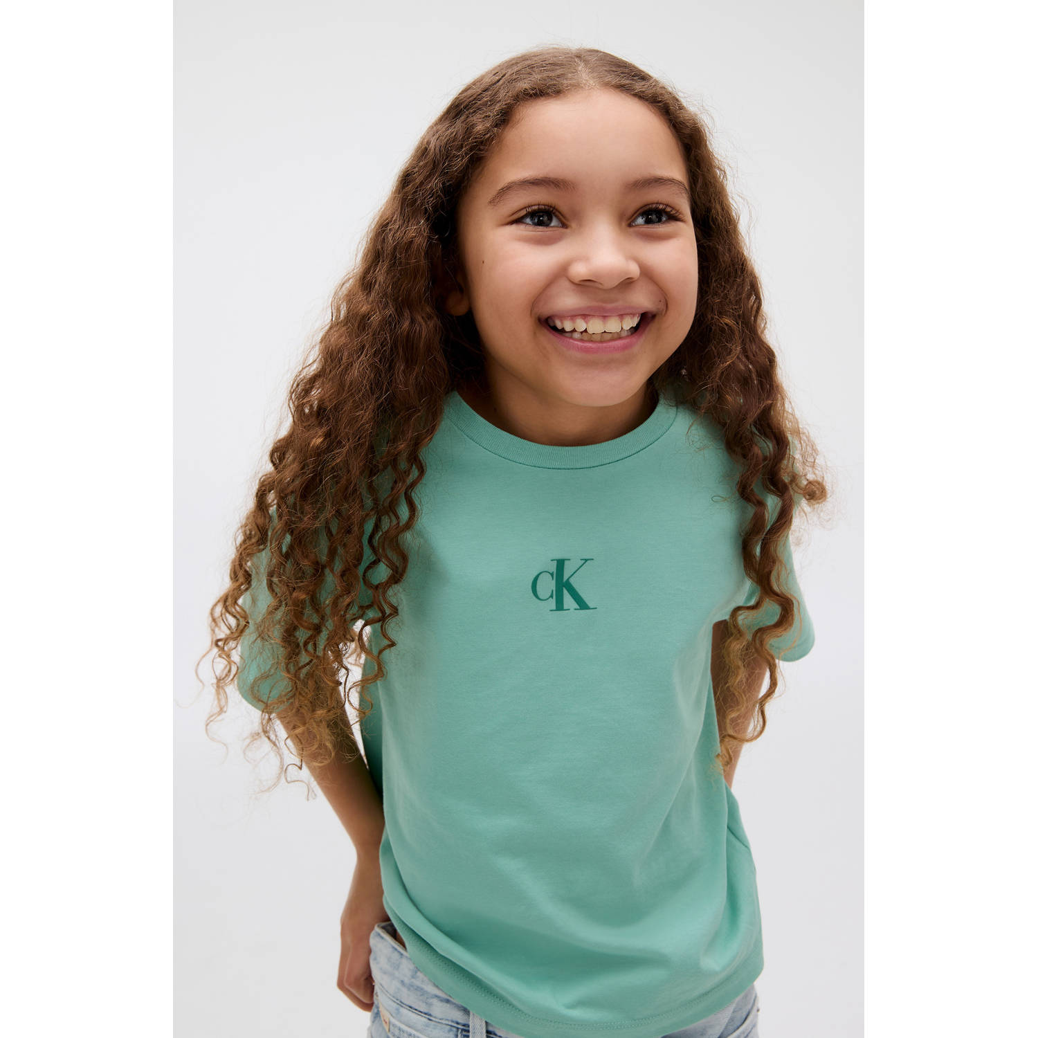 Calvin Klein T-shirt lichtgroen