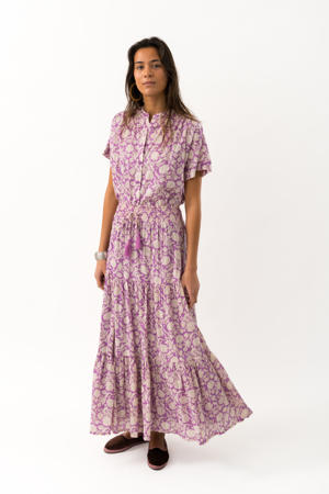 midi rok paars
