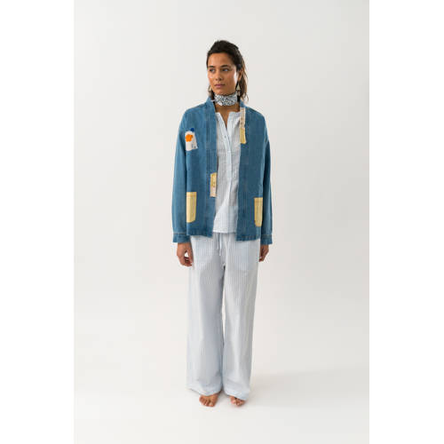 Lollys Laundry denim spijkerjas light blue denim afbeelding