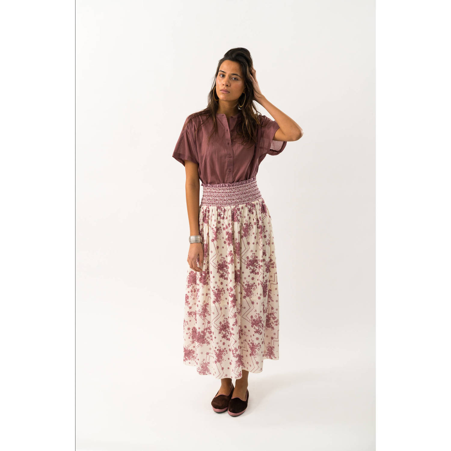 Lollys laundry blouse oudroze