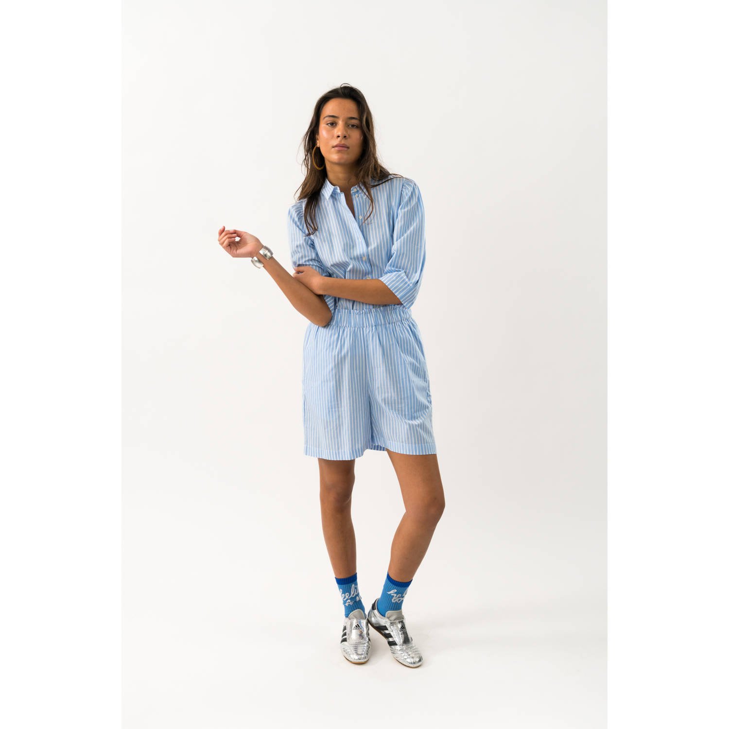 Lollys laundry blouse blauw