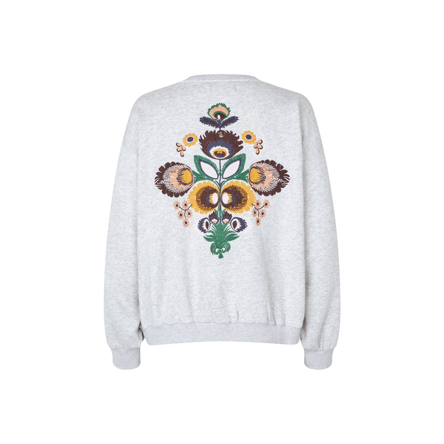 Lollys laundry sweater grijs melange