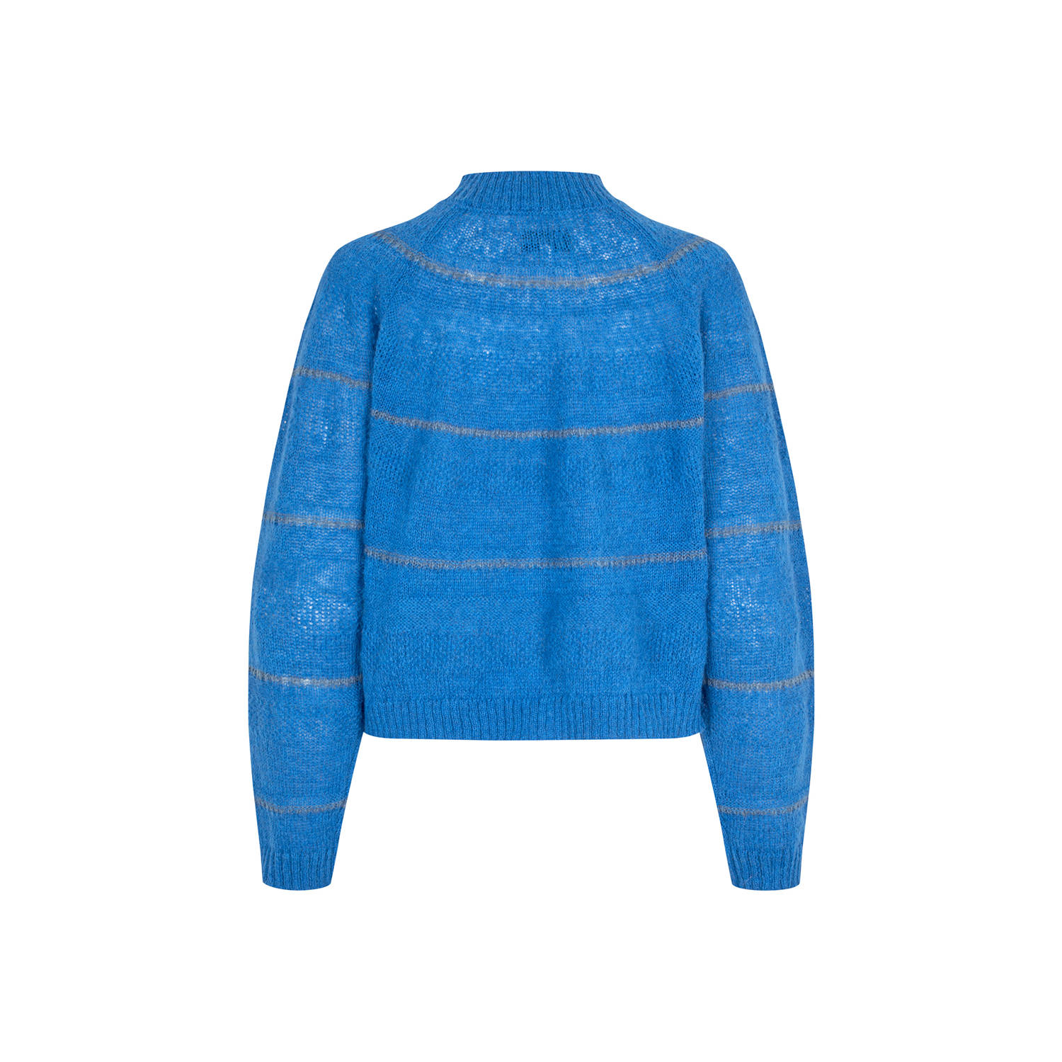 Lollys laundry wollen gebreid vest blauw