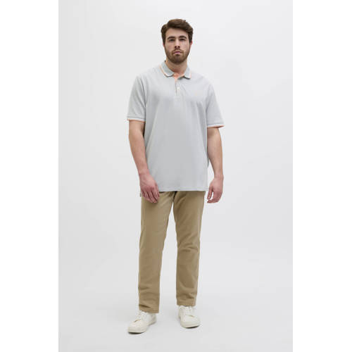 JACK & JONES PLUS SIZE regular polo grijsgroen afbeelding