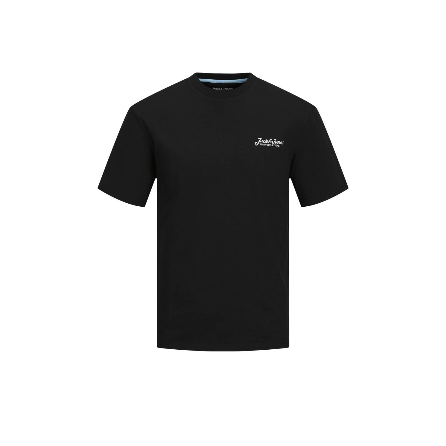 JACK & JONES PLUS SIZE T-shirt met sweatshort zwart (set van 2)