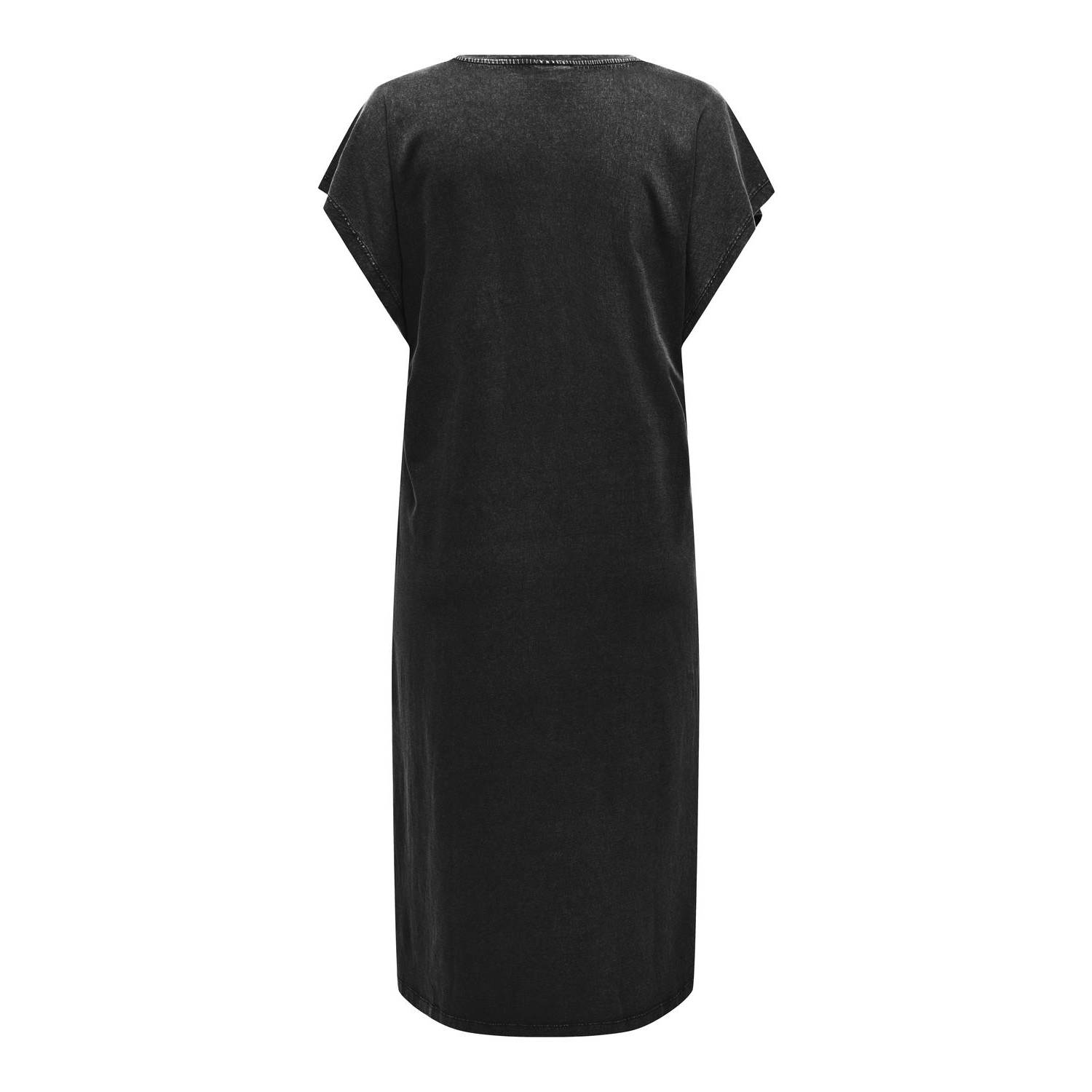 ONLY CARMAKOMA t-shirtjurk zwart