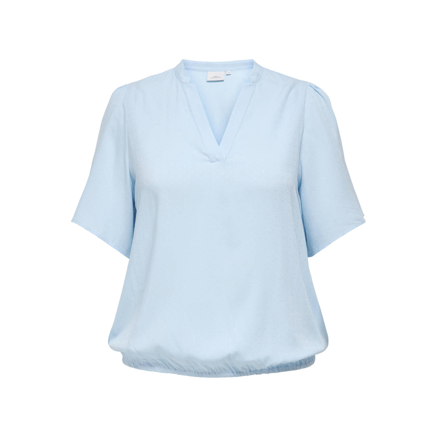 ONLY CARMAKOMA blousetop lichtblauw