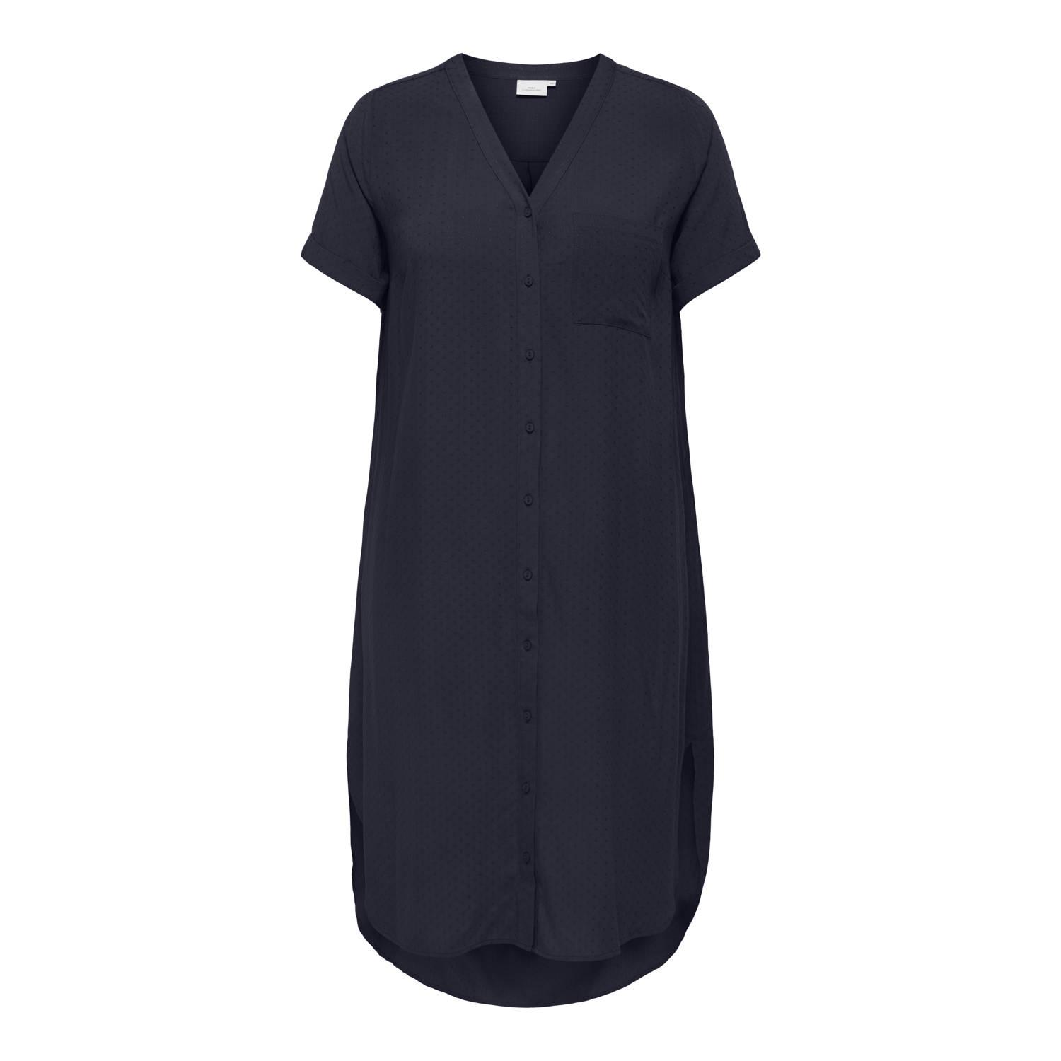 ONLY CARMAKOMA blousejurk donkerblauw