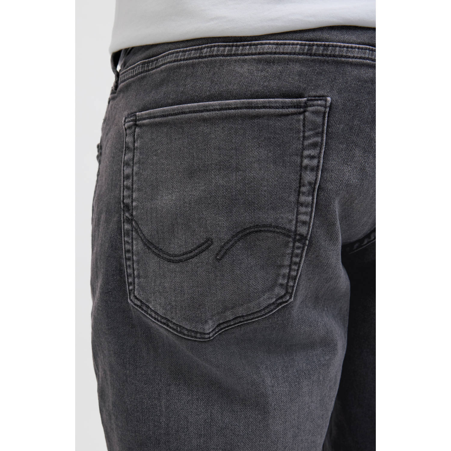 JACK & JONES PLUS SIZE regular denim short black denim