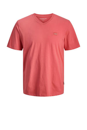 T-shirt koraalrood