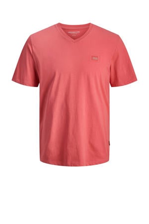 T-shirt koraalrood