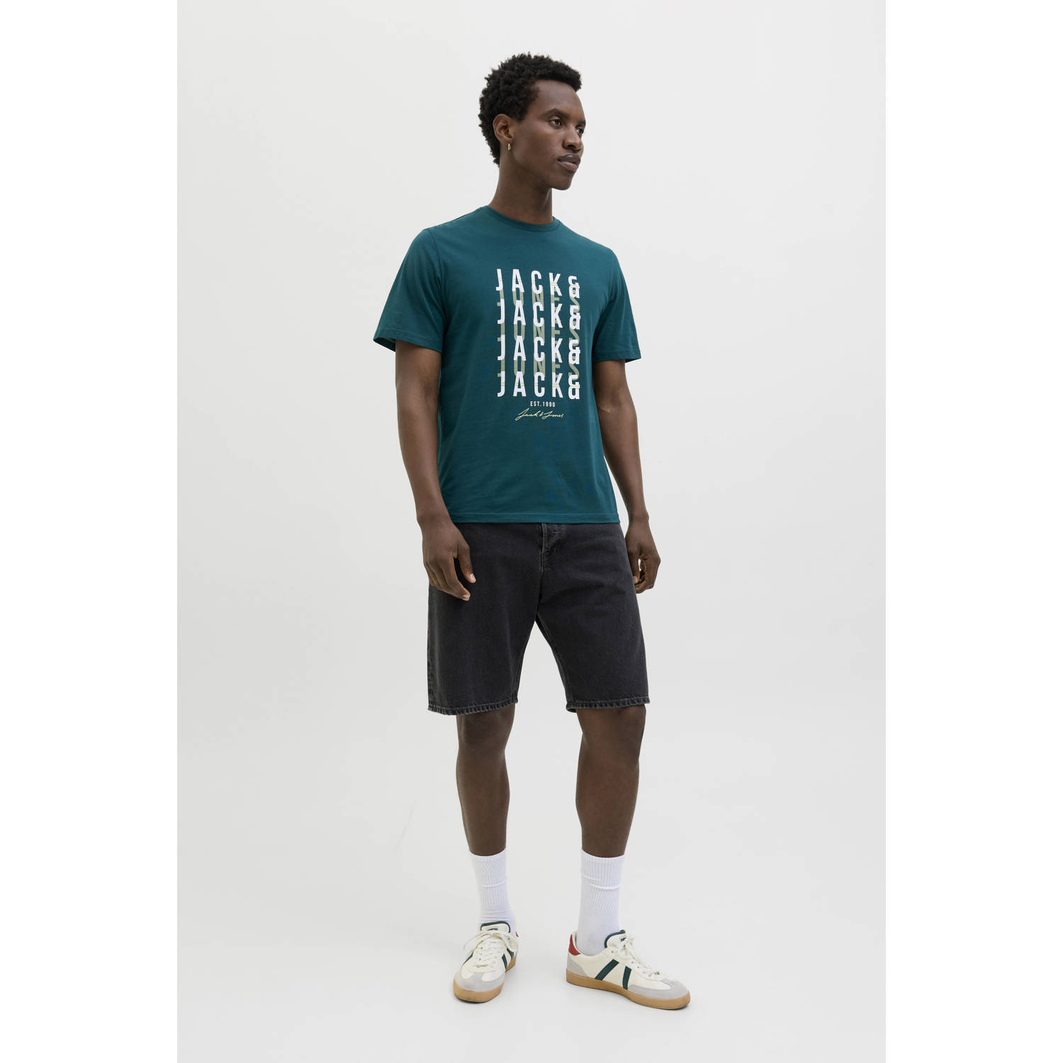 JACK & JONES T-shirt petrol