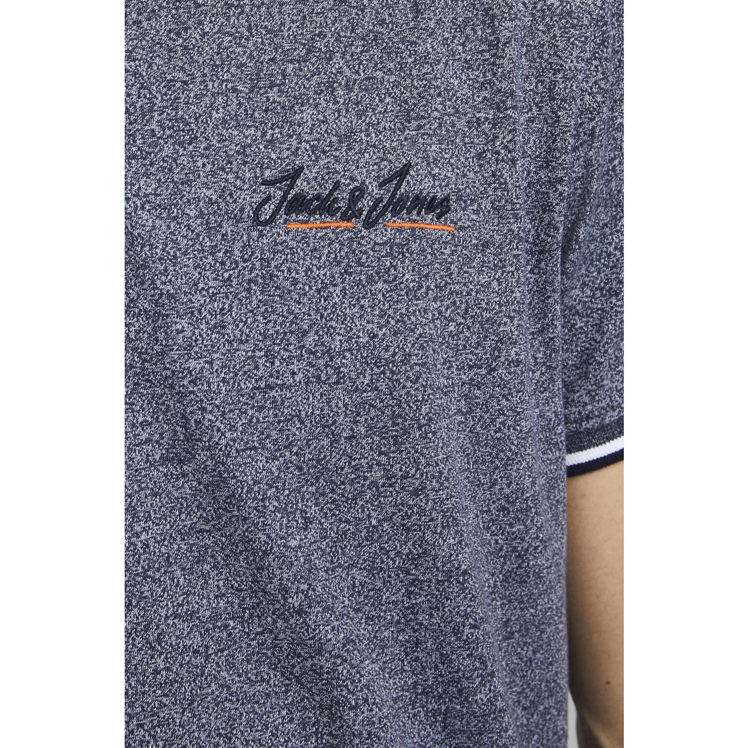 JACK & JONES ORIGINALS regular polo donkerblauw