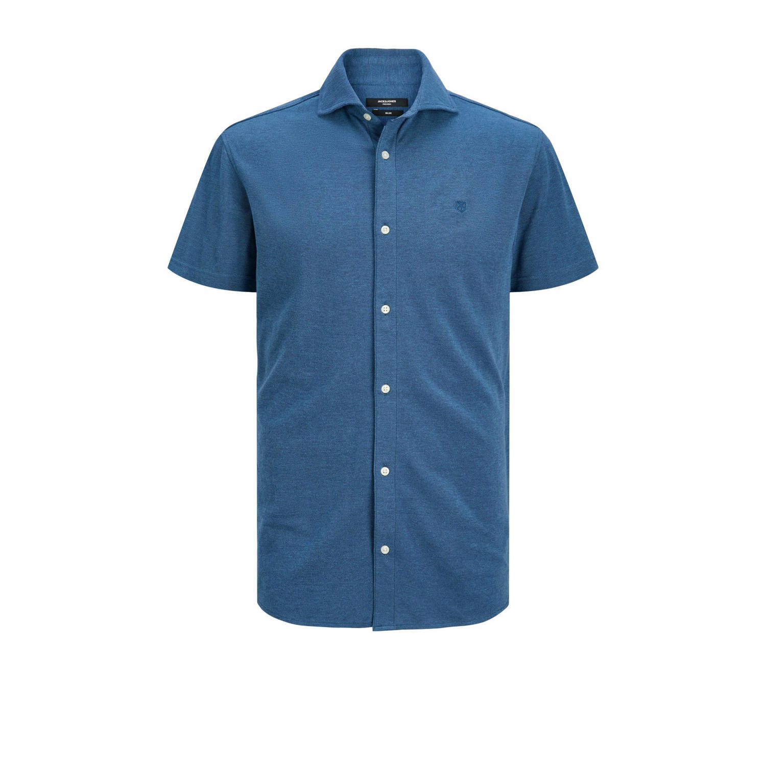 JACK & JONES PREMIUM casual overhemd blauw