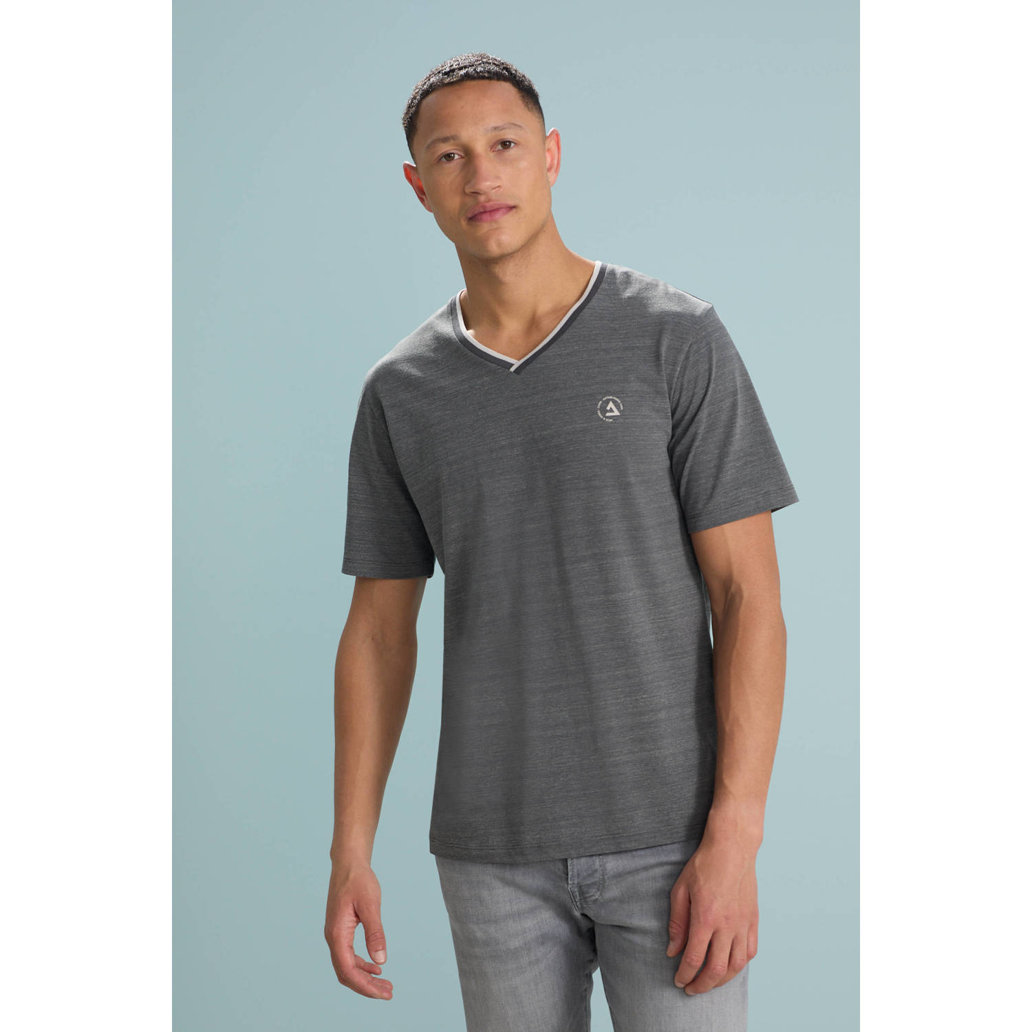 Jack & jones Core Contrast V-neck Shirt Heren