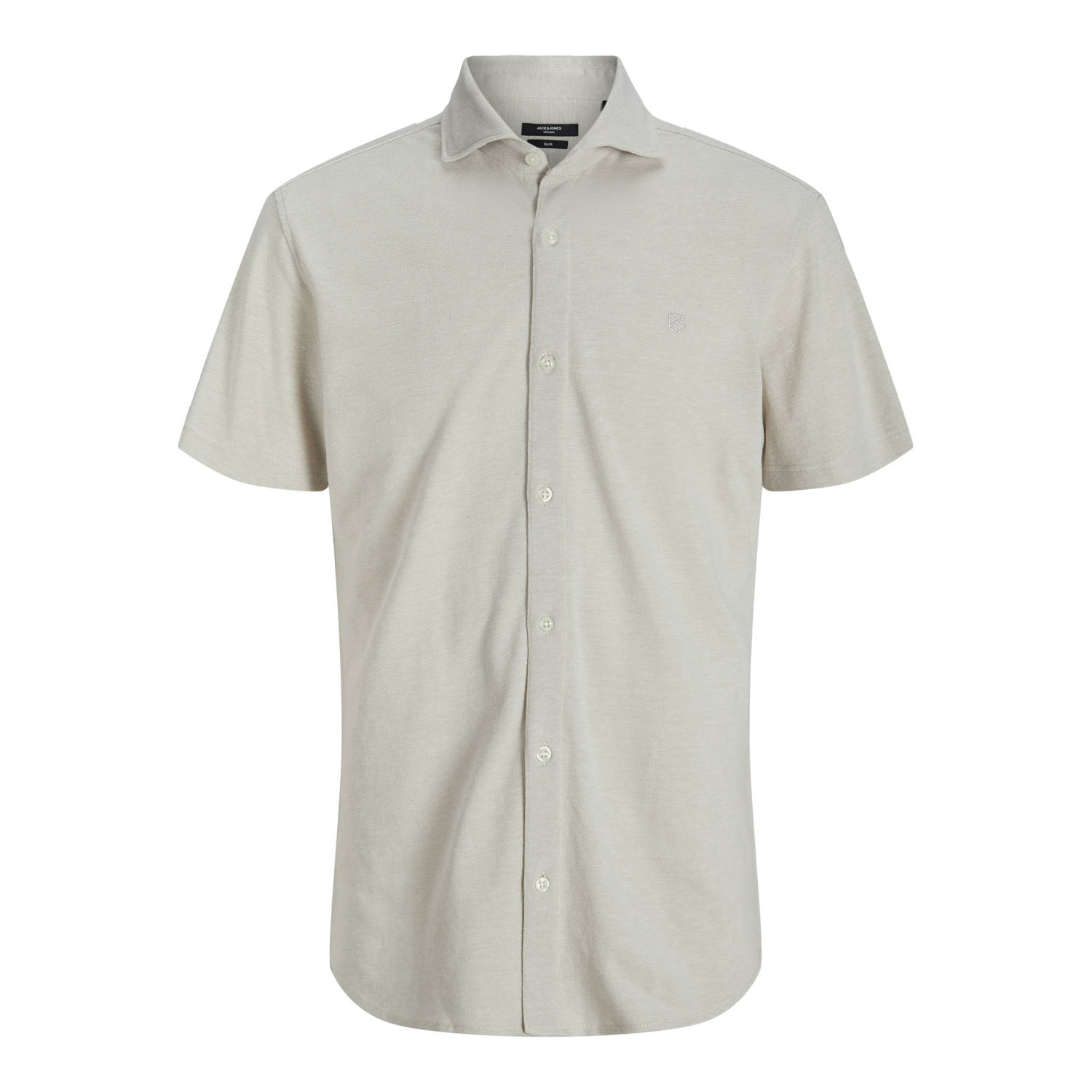 JACK & JONES PREMIUM casual overhemd beige