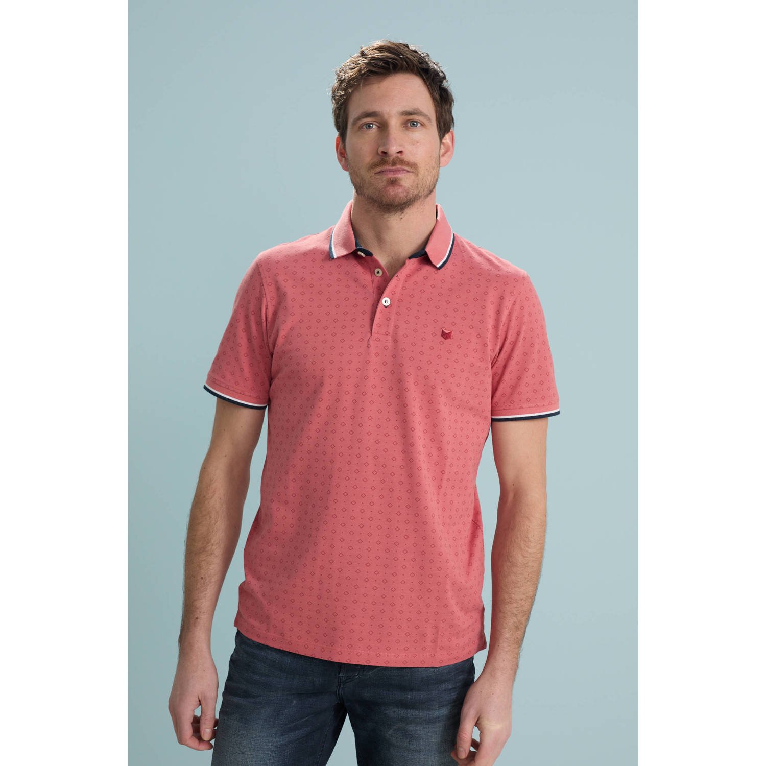 JACK & JONES PREMIUM slim polo roze
