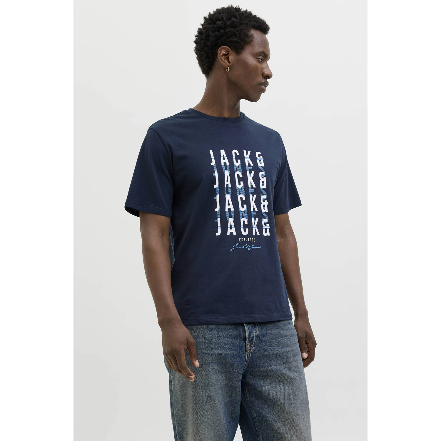 JACK & JONES T-shirt donkerblauw
