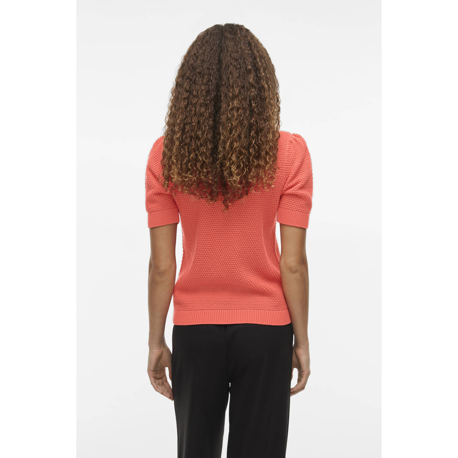 VILA top rood gebreid