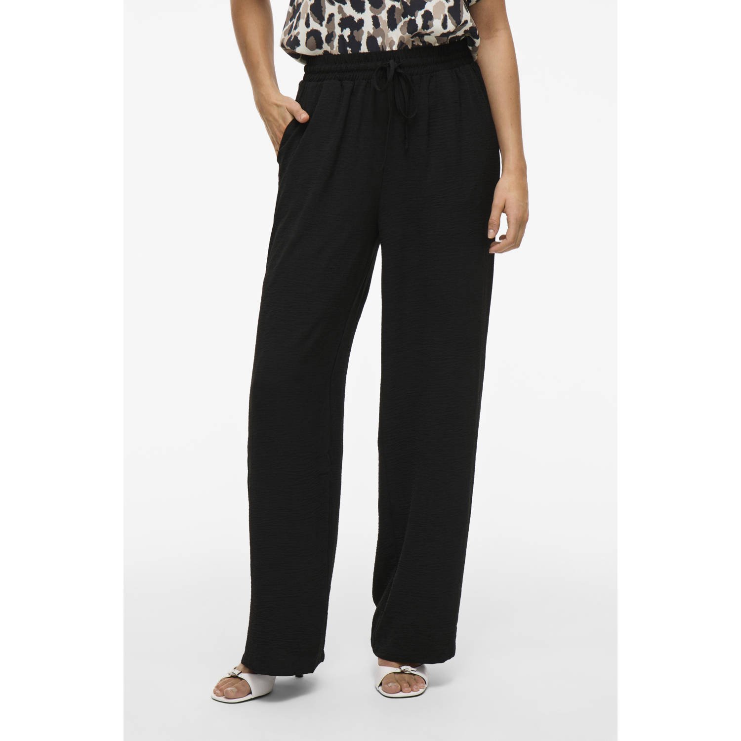 Vila Comfortbroek VIJOSA HW WIDE PANTS NOOS
