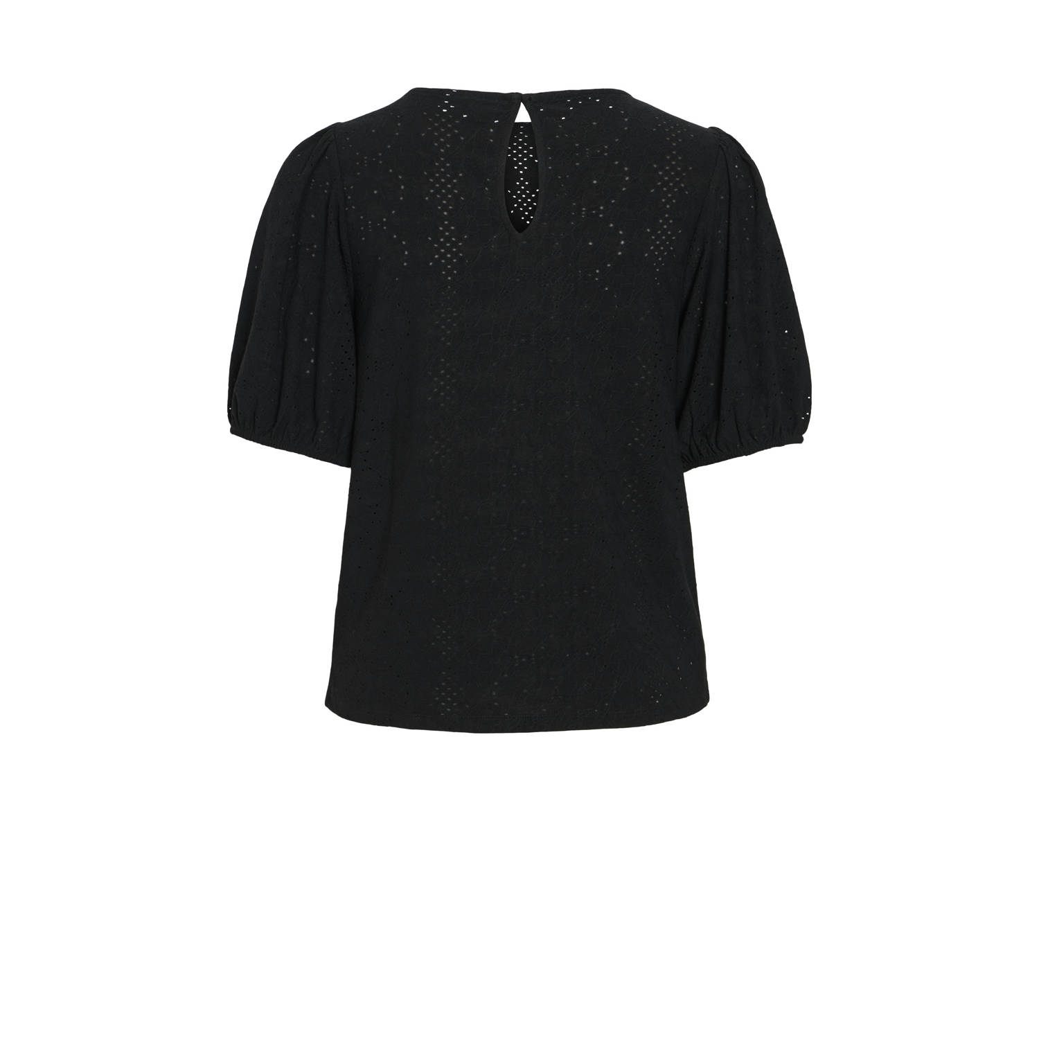 VILA top zwart broderie