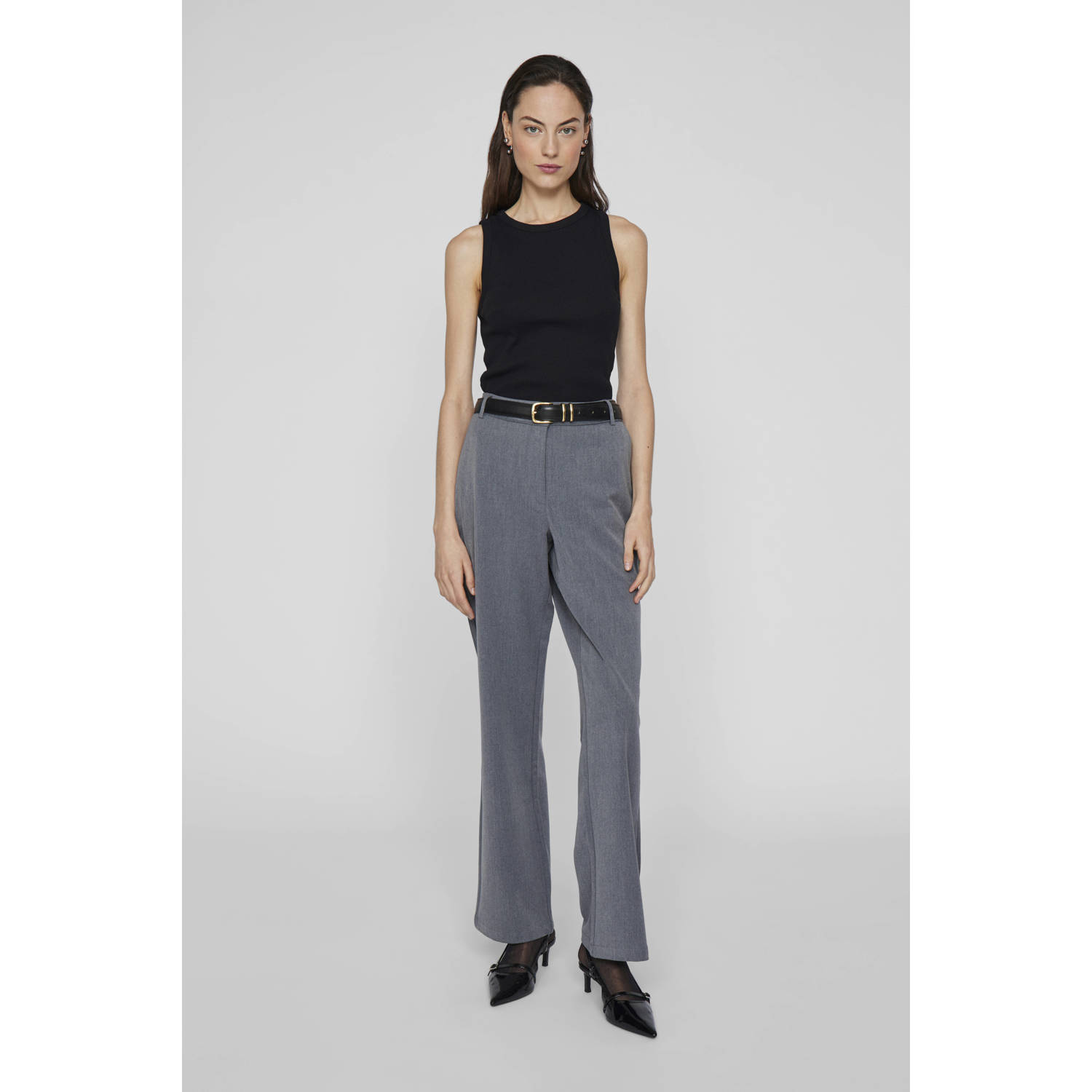 VILA top zwart gebreid
