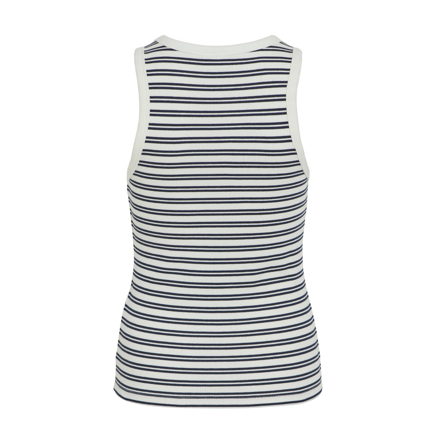 VILA top blauw wit