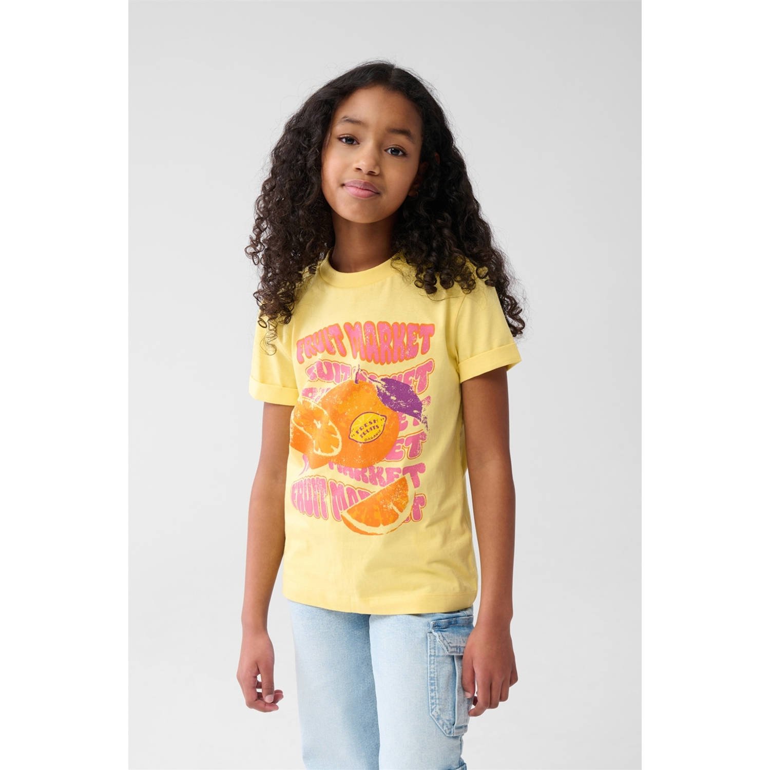 Shoeby t-shirt lichtgeel