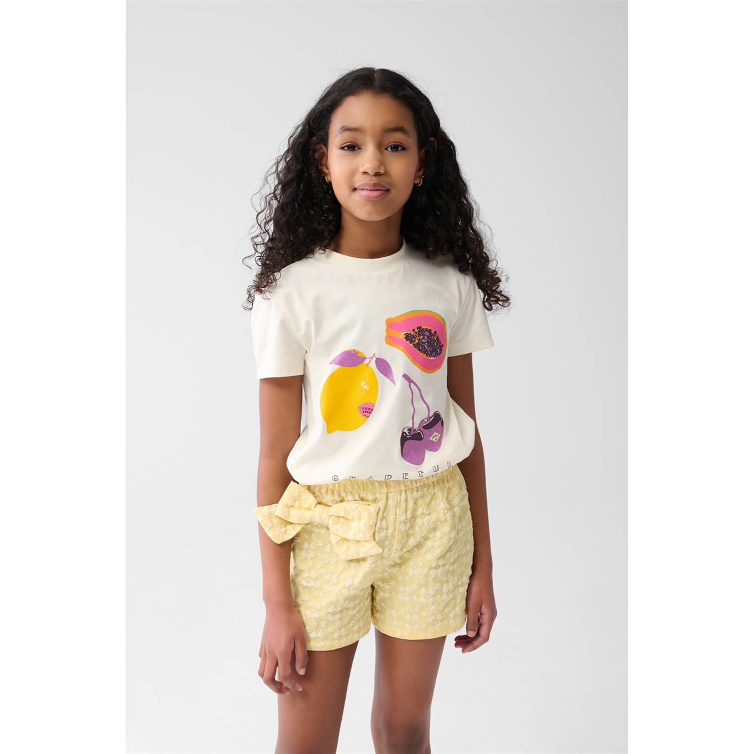 Shoeby T-shirt ecru met glitter