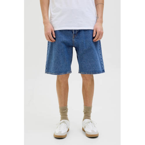 JACK & JONES JEANS INTELLIGENCE loose denim short medium blue denim afbeelding