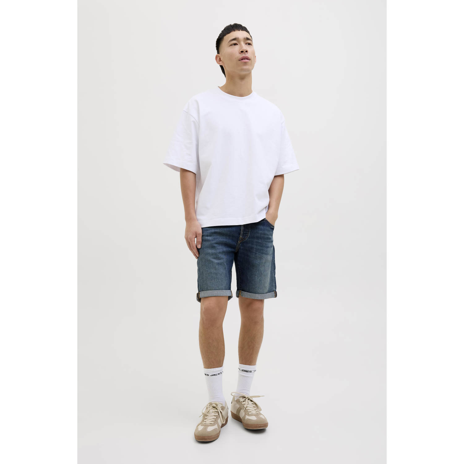 JACK & JONES JEANS INTELLIGENCE denim regular short medium blue denim