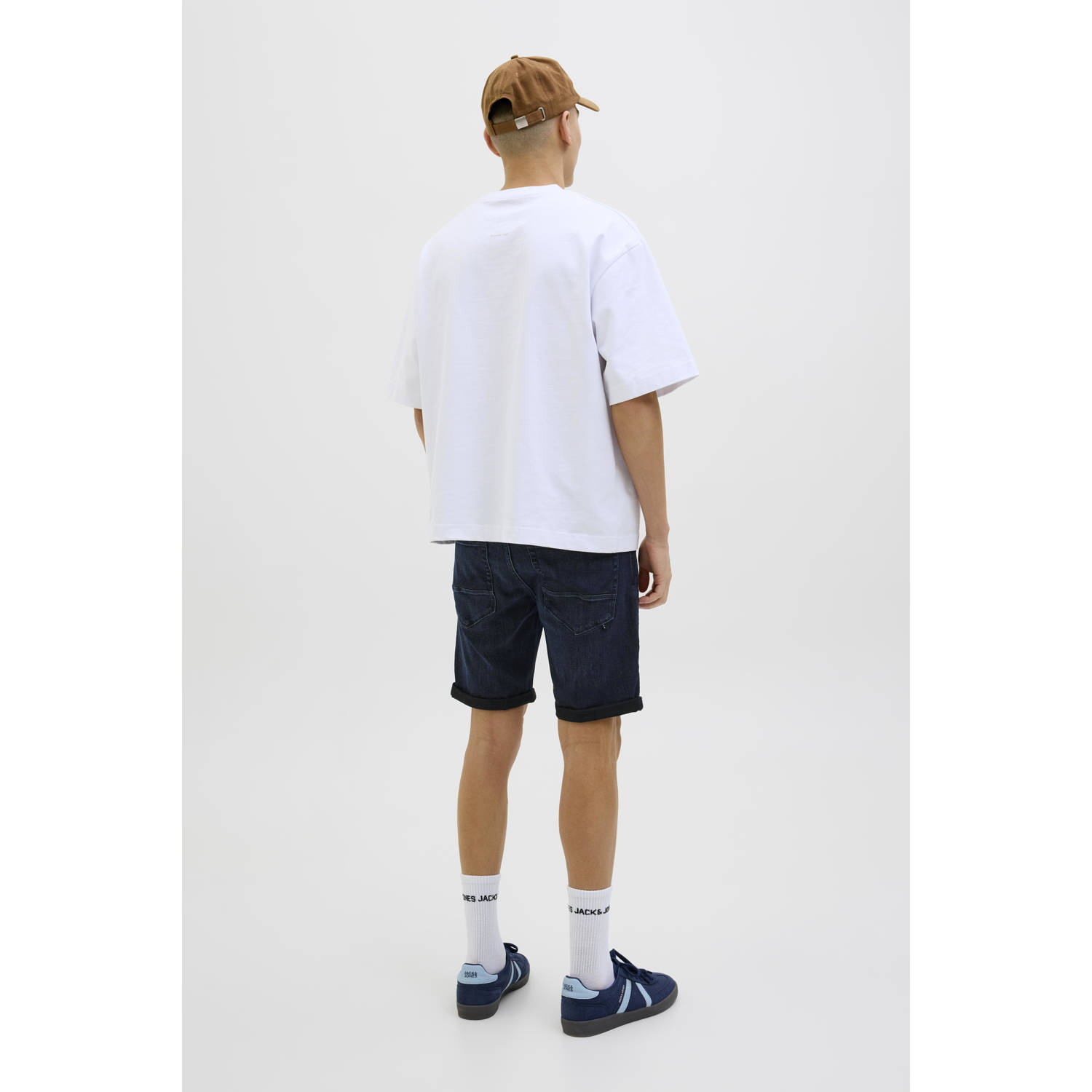 JACK & JONES JEANS INTELLIGENCE denim regular short dark blue denim