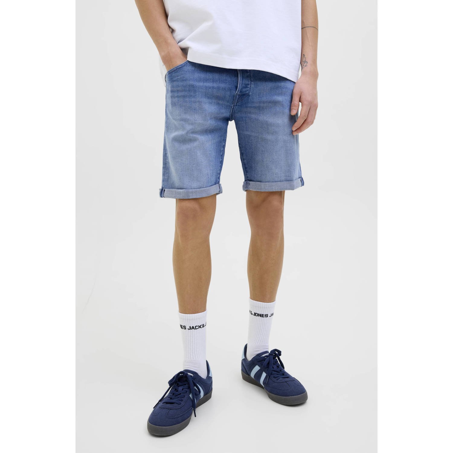 Jack & jones Korte regular fit jeans in 5-pocketmodel model 'RICK'