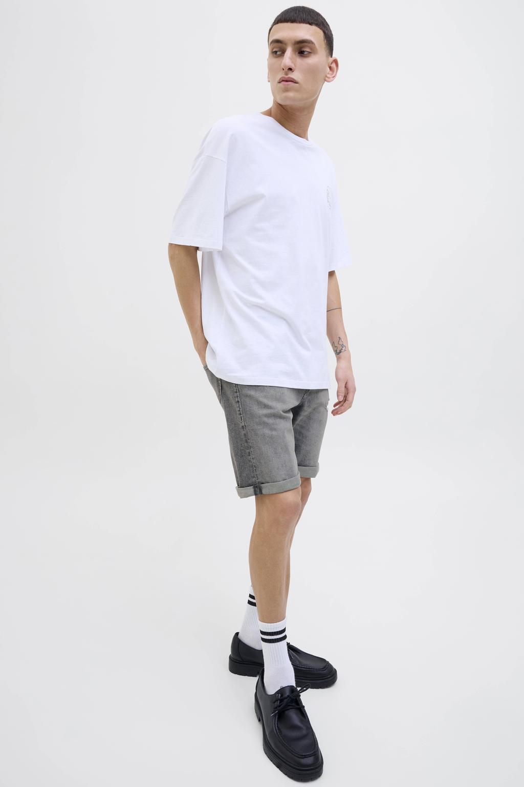 JACK & JONES JEANS INTELLIGENCE denim regular short JJIRICK JJIORIGINAL grey denim