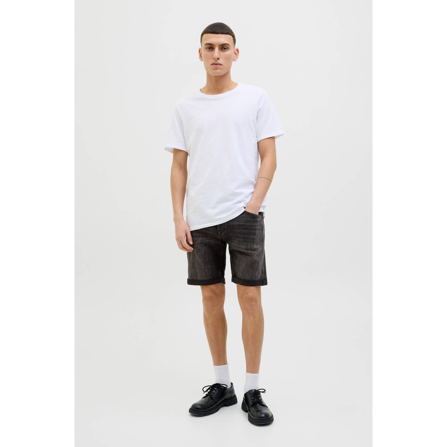 JACK & JONES JEANS INTELLIGENCE denim regular short black denim