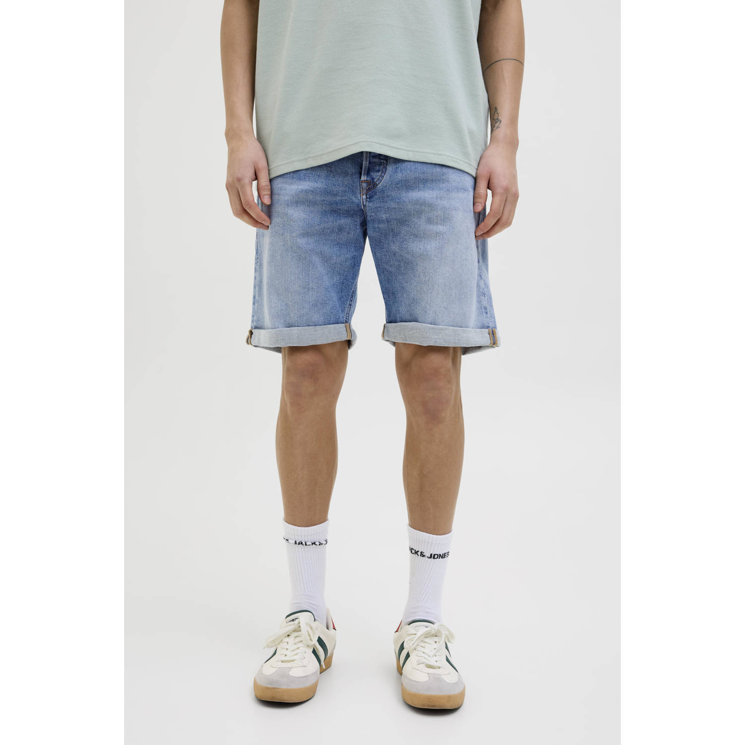 JACK & JONES JEANS INTELLIGENCE denim regular short JJIRICK JJIORIGINAL blue denim