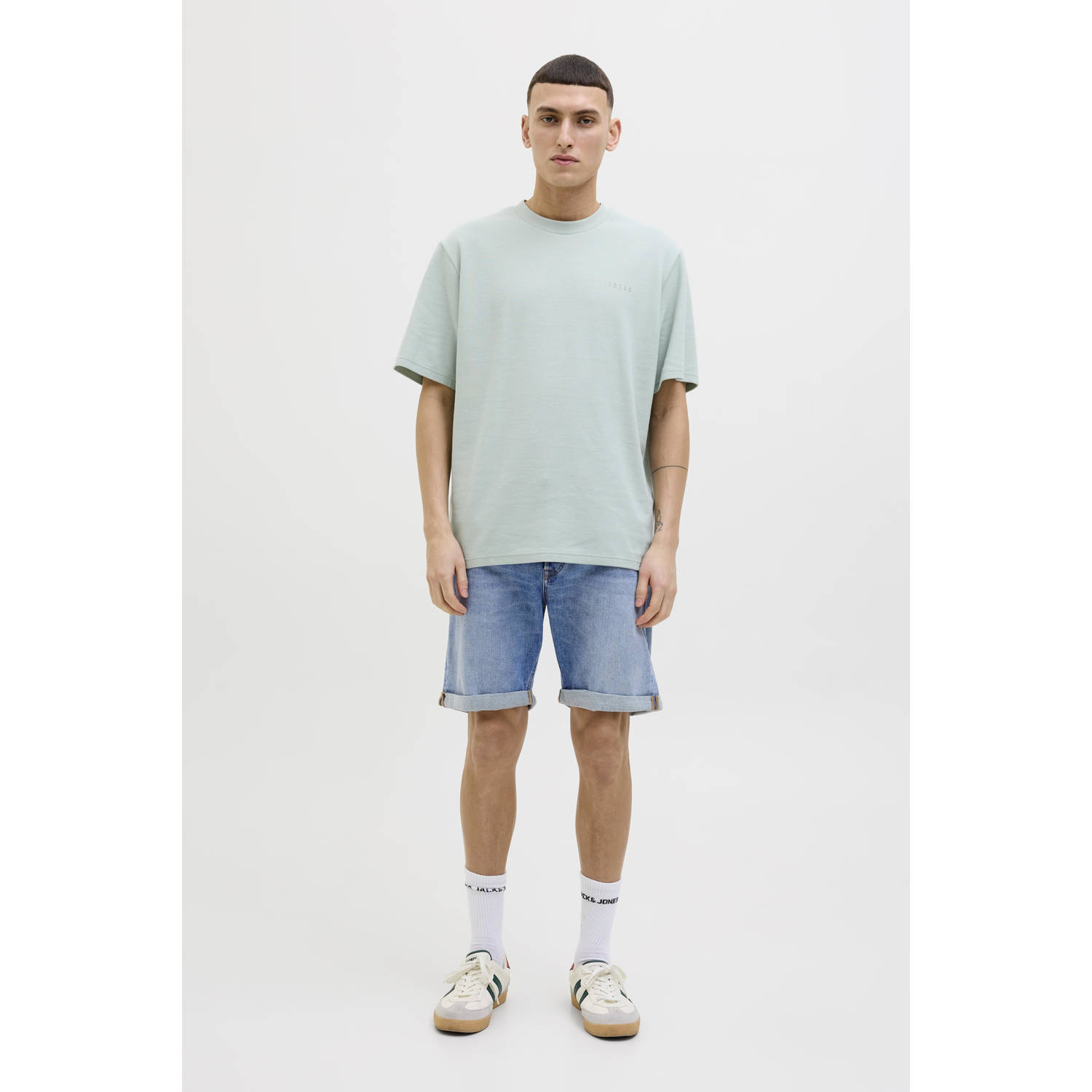 JACK & JONES JEANS INTELLIGENCE denim regular short JJIRICK JJIORIGINAL blue denim