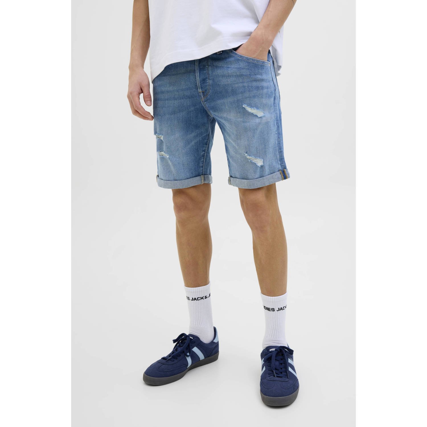 Jack & jones Korte regular fit jeans in 5-pocketmodel model 'RICK'