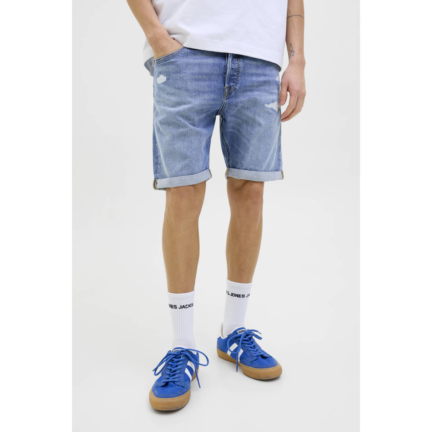 Jack & jones Korte regular fit jeans in 5-pocketmodel model 'RICK'