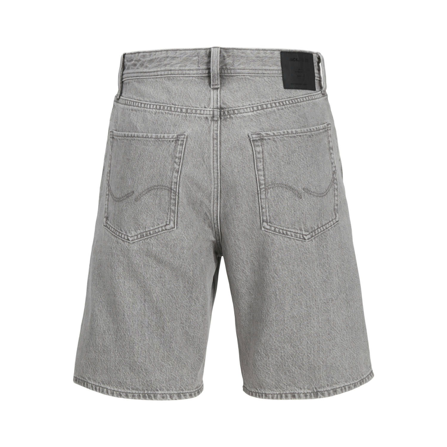 JACK & JONES JEANS INTELLIGENCE loose denim short grey denim